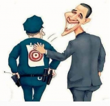 obama putting target on police.png