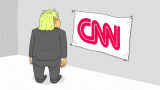 Trump pissing on CNN.gif