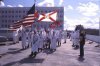 02 KKK leader and members marching past protesters during a downtown rally in Tallahassee, Flori.jpg